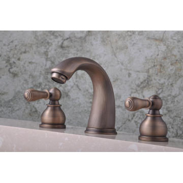 Antique Color 3 PCS Deck Mounted Bath Faucet (QH30223A)